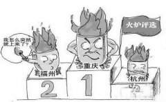 中国夏季“火炉”城市重新洗牌 武汉南京退出前四