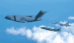 运油-20、歼-20、歼-16首度合影,空军“三机同框”传递三重含义